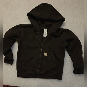 Carhartt Kids Brown Zipper Hooded Jacket